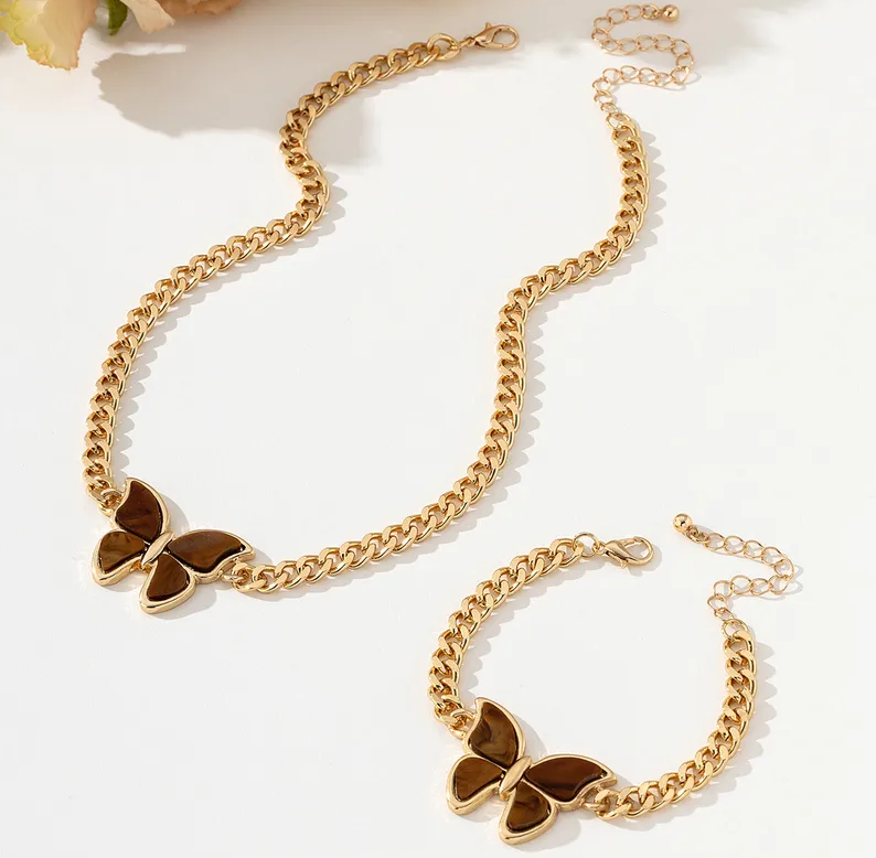 Butterfly Set- Brown