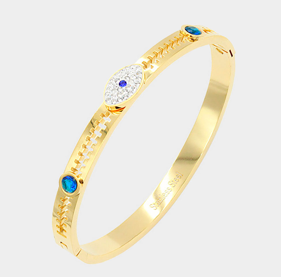 Icy Eye Bangle