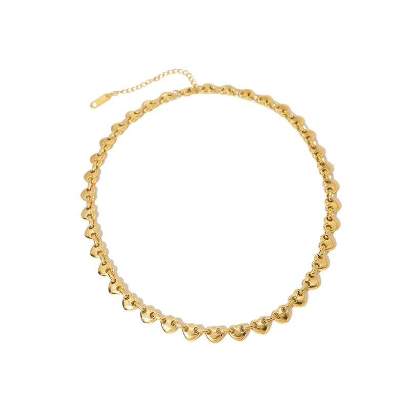 Puffy Heart Mariner Necklace