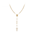 Golden Rosary Necklace